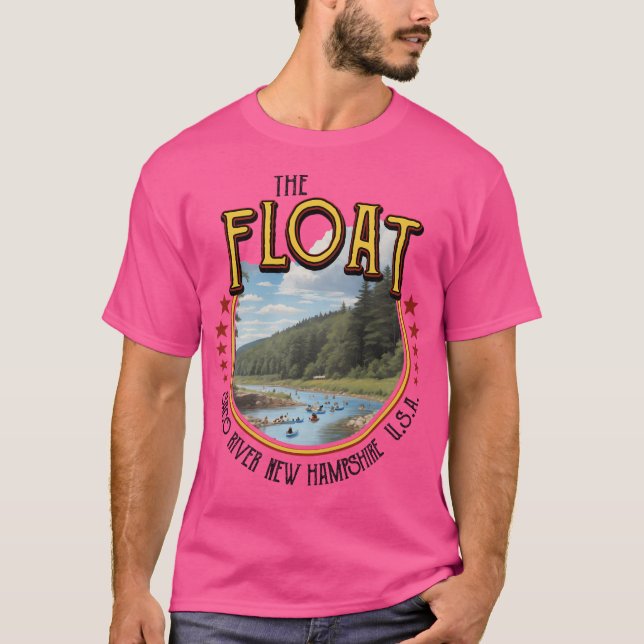 Float Saco River New Hampshire Tubing T-Shirt (Vorderseite)