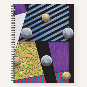 Floater - Abstrakte surrealistische Kunst der Vapo Notizbuch