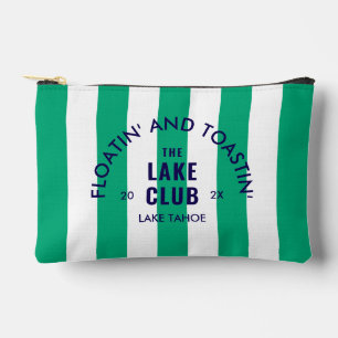 Floatin' and Toastin' The Lake Club Green Strip Zubehörtasche