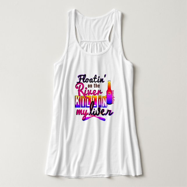 Floatin auf dem Fluss Killin meine sexy Damen der Tank Top (Design Vorderseite)