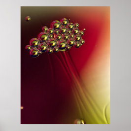 Floating Abstrakte Blasen farbenfroher Hintergrund Poster