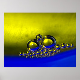 Floating Abstrakte Blasen farbenfroher Hintergrund Poster