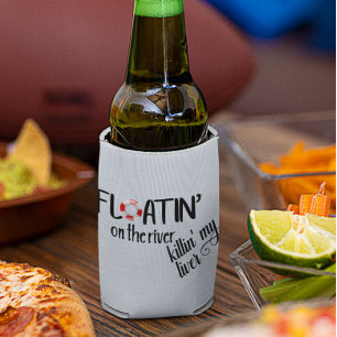 Floating auf dem Fluss Funny Tubing Summer Dosenkühler