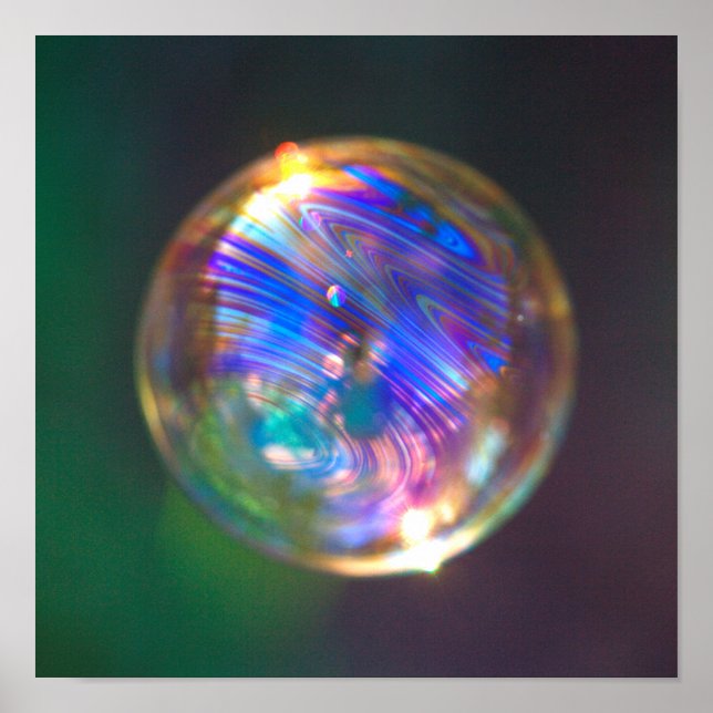 Floating-Blase-Reflektion Poster (Vorne)