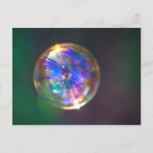 Floating-Blase-Reflektion Postkarte