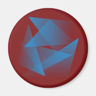 Floating Blue Fragments Magnet