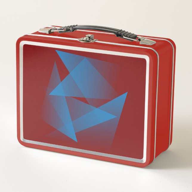 Floating Blue Fragments Metall Brotdose (Vorderseite)