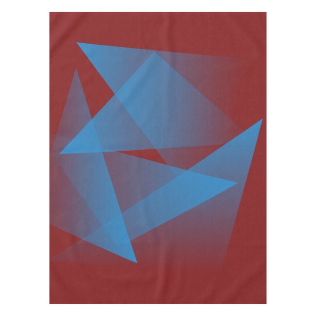 Floating Blue Fragments Tischdecke (Vorderseite)