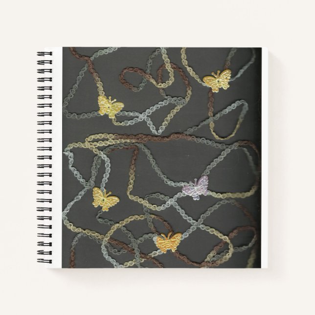 Floating Butterflies Spiral Notebook Notizbuch (Vorderseite)