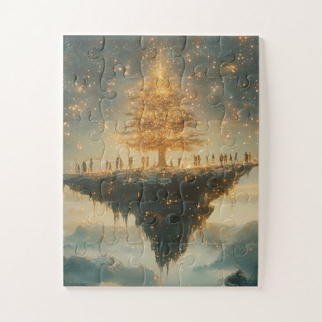 Floating Christmas Tree Puzzle (Vertikal)