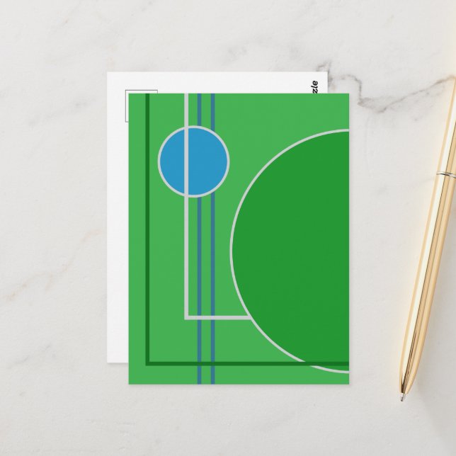 Floating Circles 11 Abstrakte Design Postkarte (Vorderseite/Rückseite Beispiel)