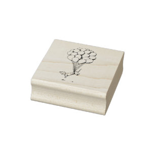 Floating-Dackel Gummistempel