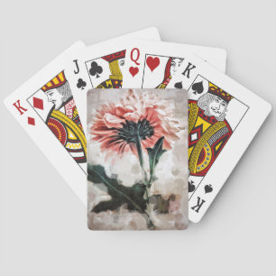 Floating Dahlia Classic Playing Cards Spielkarten