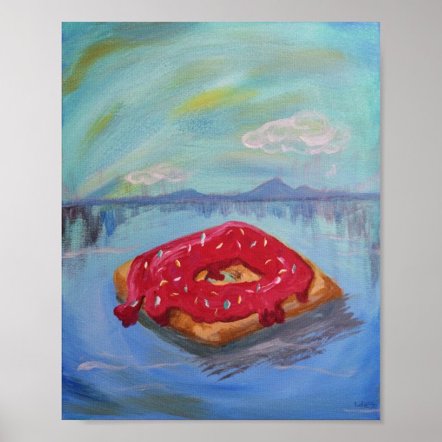 Floating Donut Poster (Vorne)