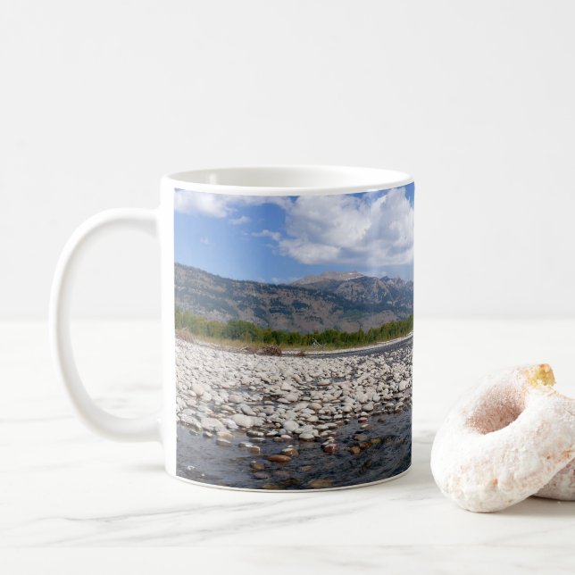 Floating Down the Snake River II Kaffeetasse (Mit Donut)