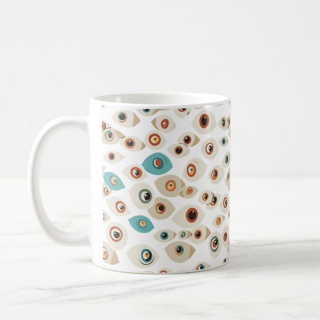 Floating-Eyeballs-Tasse Kaffeetasse (Links)