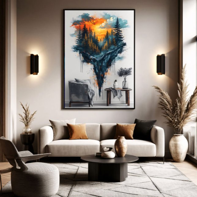 Floating Forest Dreamy Leinwanddruck (Von Creator hochgeladen)