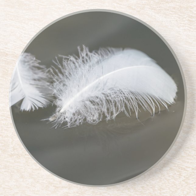 Floating Gänsefeathers Getränkeuntersetzer (Vorne)