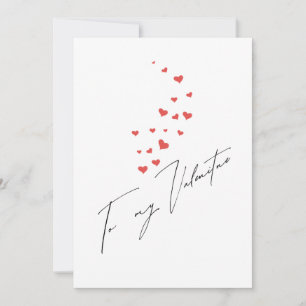 Floating Hearts für meinen Valentinstag-Text  Feiertagskarte