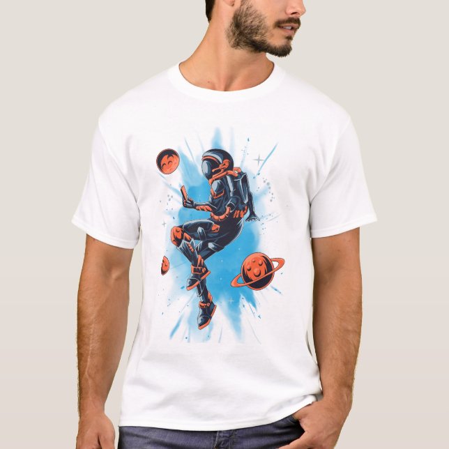 Floating im Raum T-Shirt (Vorderseite)