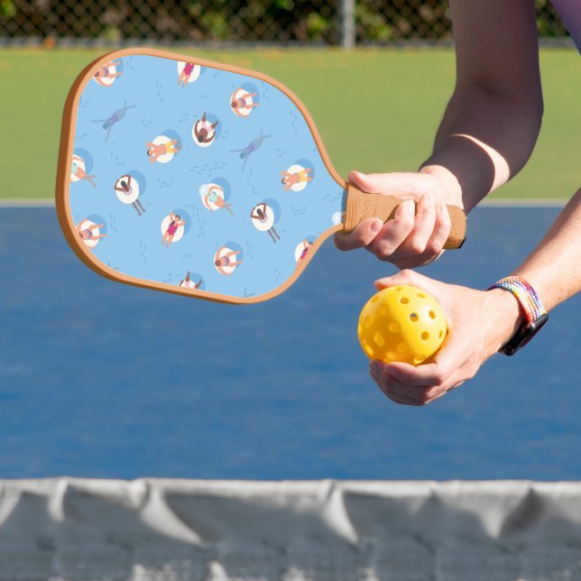 Floating in der Lazy River Pattern Pickleball Schläger (InSitu)
