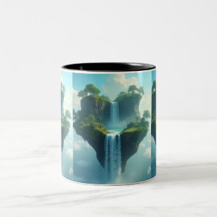 Floating Island Fantasy Tasse - Whimsical Nature A