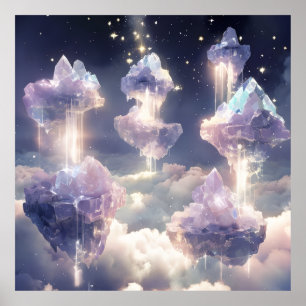 Floating-Kristallinseln Poster