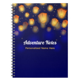 Floating Lantern Vacation Travel Journal Notizblock