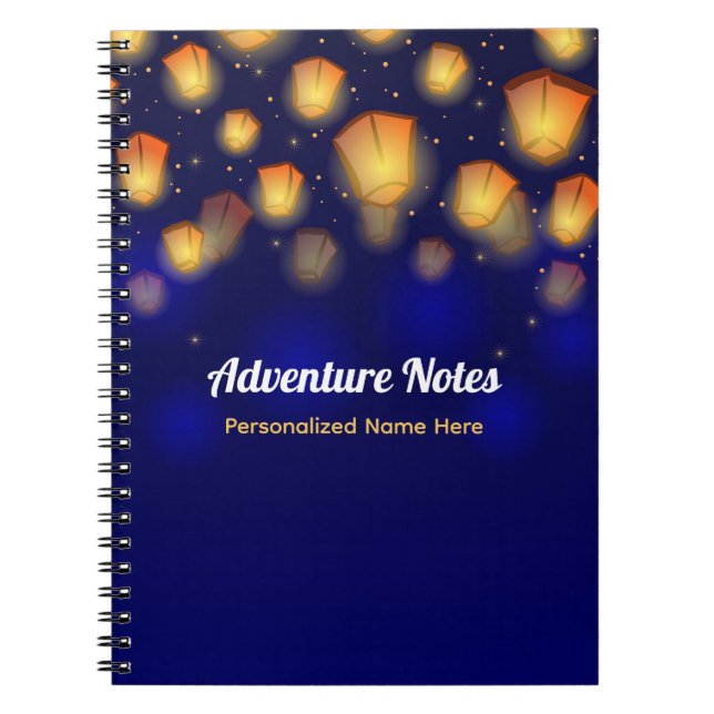 Floating Lantern Vacation Travel Journal Notizblock (Vorderseite)