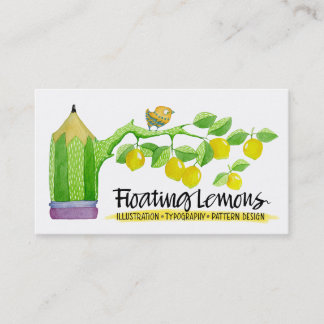 Floating Lemons-Visitenkarte Visitenkarte