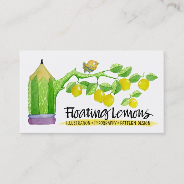 Floating Lemons-Visitenkarte Visitenkarte (Vorderseite)