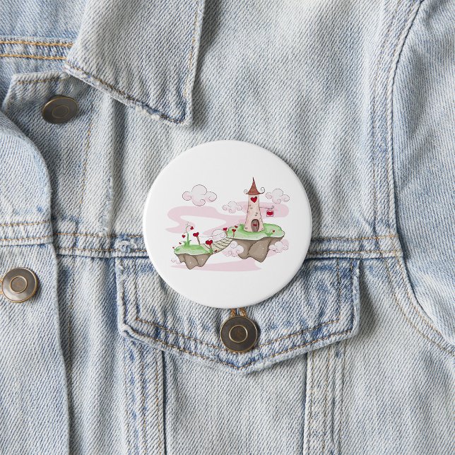Floating Liebe Burg Lustra Romantische Fantasie Button (Von Creator hochgeladen)