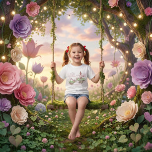 Floating Liebe Burg Lustra Romantische Fantasie T-Shirt