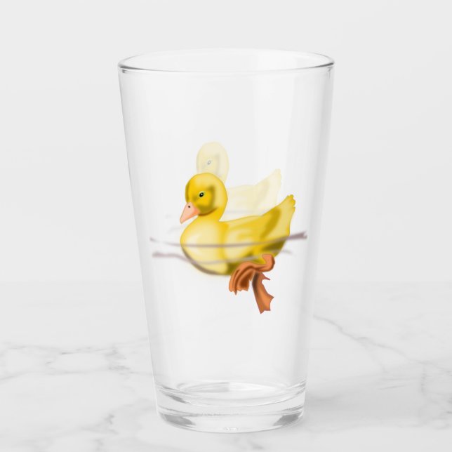 Floating Little Duck Glass Glas (Vorderseite)