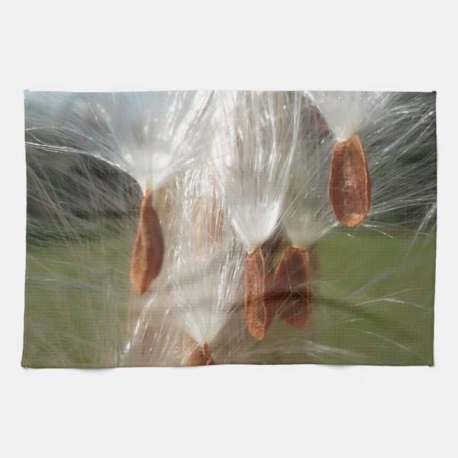 Floating Milkweed Seeds Art Print/Graphic Handtuch (Horizontal)