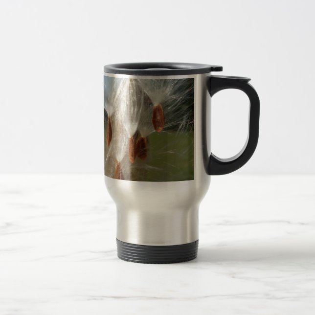 Floating Milkweed Seeds Art Print/Graphic Reisebecher (Rechts)