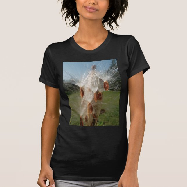 Floating Milkweed Seeds Art Print/Graphic T-Shirt (Vorderseite)