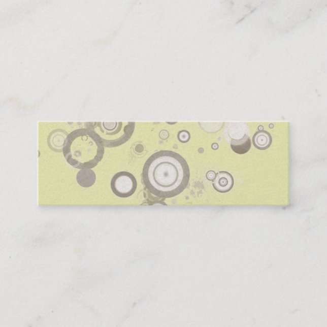 Floating Mod Circles Business Cards Mini Visitenkarte (Vorderseite)
