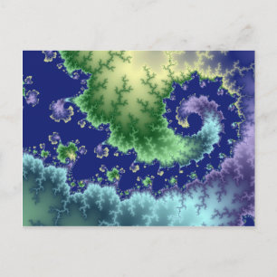 Floating Out - Fraktal Postkarte