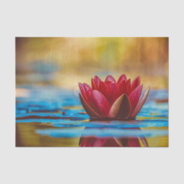 Floating Red Lotus Tissue Paper Seidenpapier