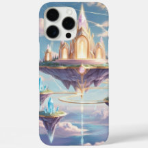 Floating Temple Phone Case - Pastel Crystal City