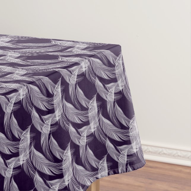 Floating White Feathers Tischdecke (Beispiel)