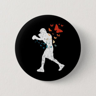 Floating wie Butterfly Sting Bee Boxer Liebe Boxin Button