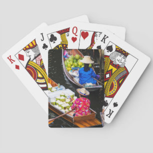Floatmarkt in Bangkok Spielkarten