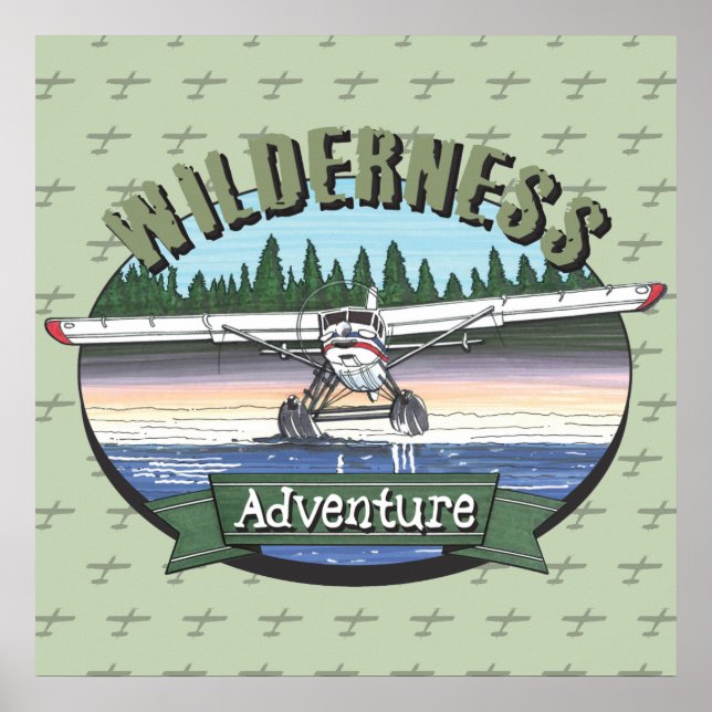Floatplane Luftfahrt-Wildnis Poster (Vorne)