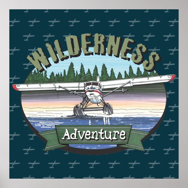 Floatplane Luftfahrt-Wildnis Poster (Vorne)