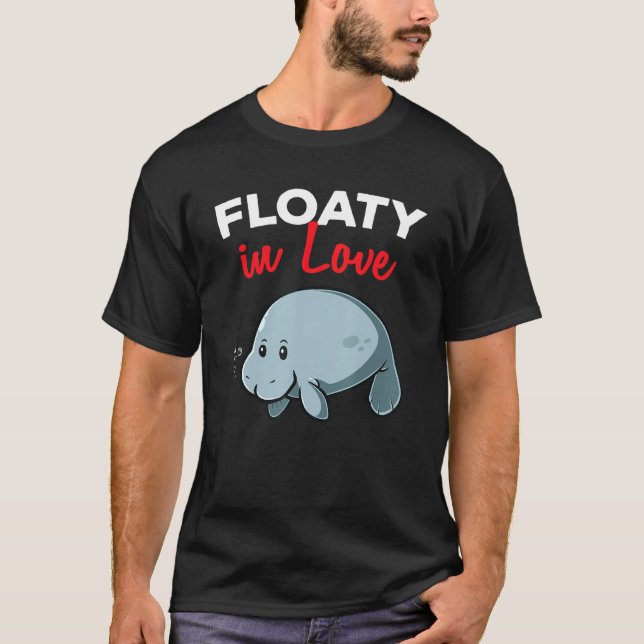 Floaty Potato in Liebe Manatee Chubby Mermaid Vale T-Shirt (Vorderseite)