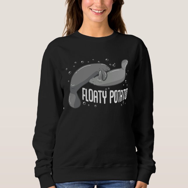 Floaty Potato  Manatee Cute Sea Cow Animal Sweatshirt (Vorderseite)