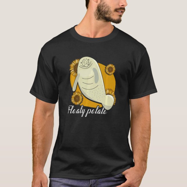 Floaty Potato Manatee Sea Cow Manatees T-Shirt (Vorderseite)