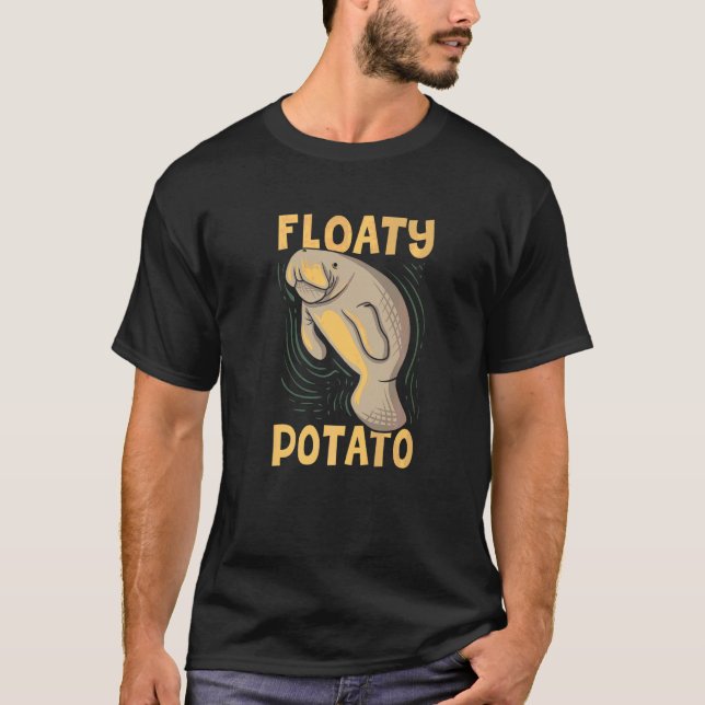 Floaty Potato Manatee Sea Cow T-Shirt (Vorderseite)